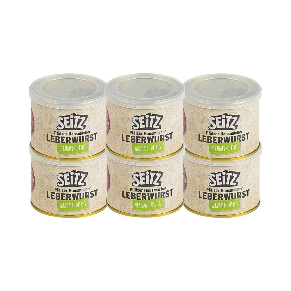 Seitz - Vollkonserven Leberwurst, 6 x 200 g Dose
