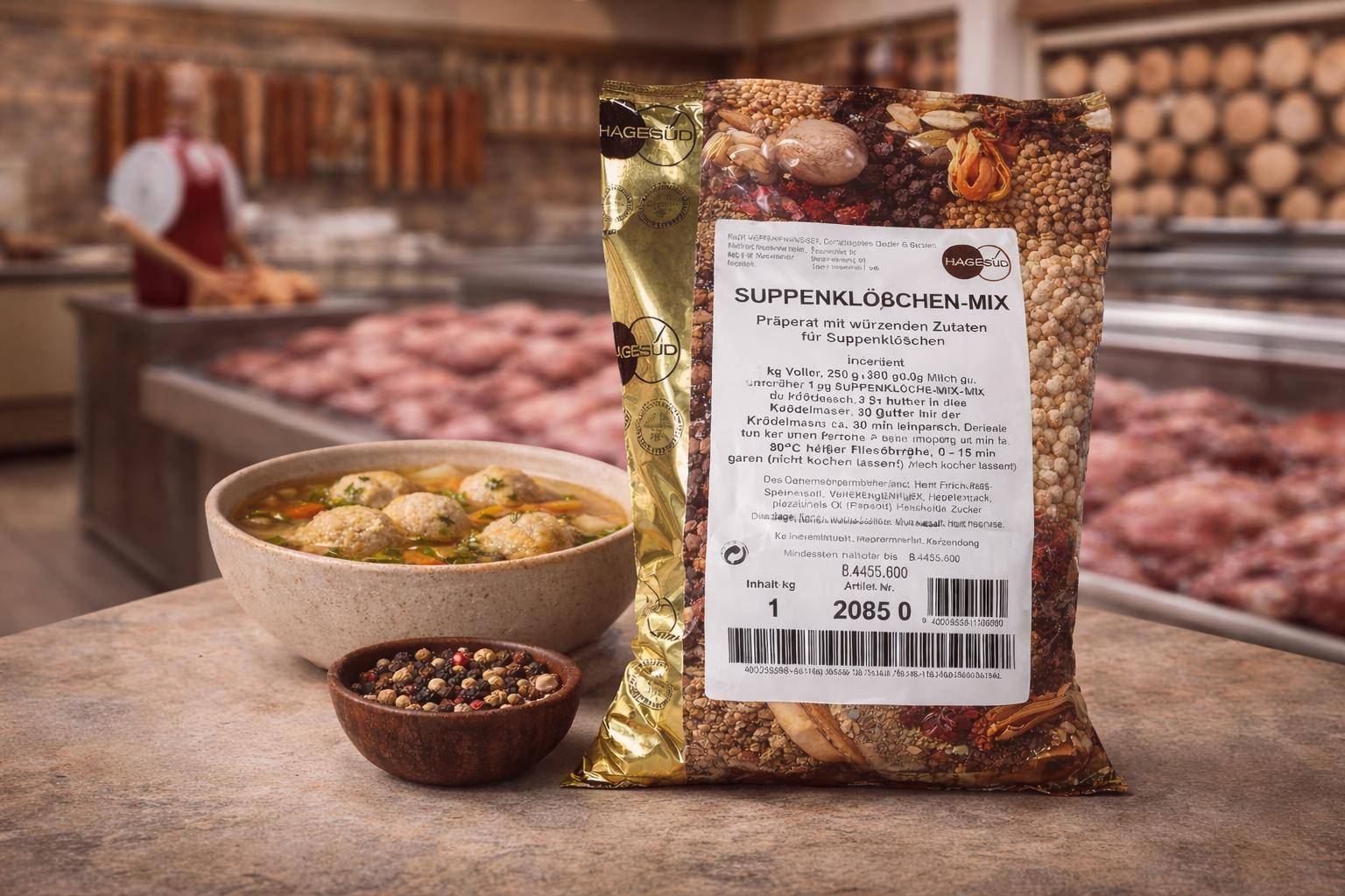 Hagesüd - Suppenklößchen-Mix, 1 kg Beutel