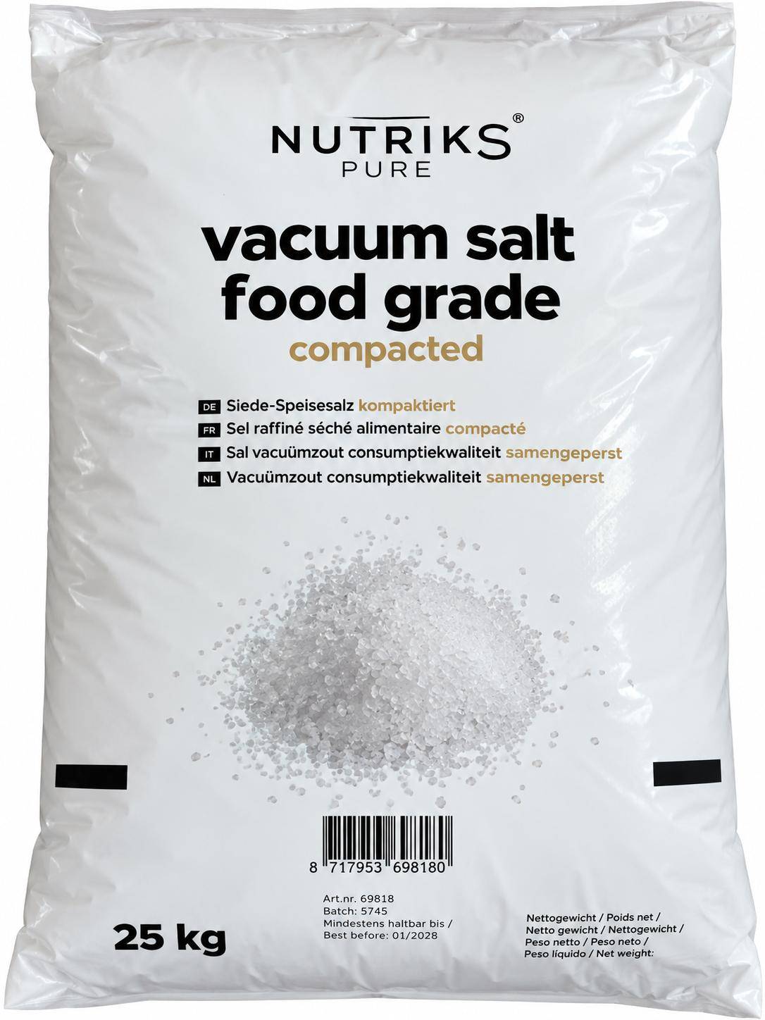 K+S -NUTRIKS Prime Brezelsalz, 3-1 mm, 25 kg Sack