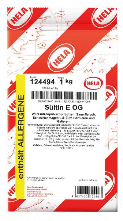 Hela - Sültin E OG Würzung, 1 kg Beutel