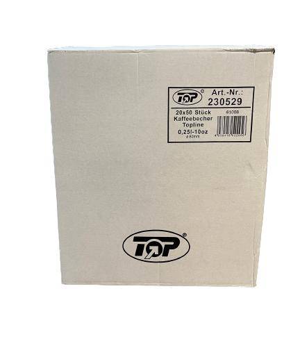 Topline - Kaffeebecher "Coffee to go", 250 ml, 1000 Stück