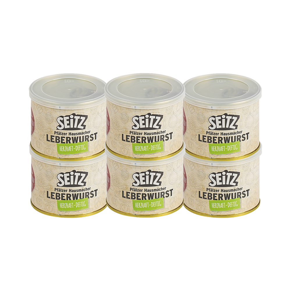Seitz - Vollkonserven Leberwurst, 6 x 200 g Dose Seitz - Vollkonserven Leberwurst, 6 x 200 g Dose