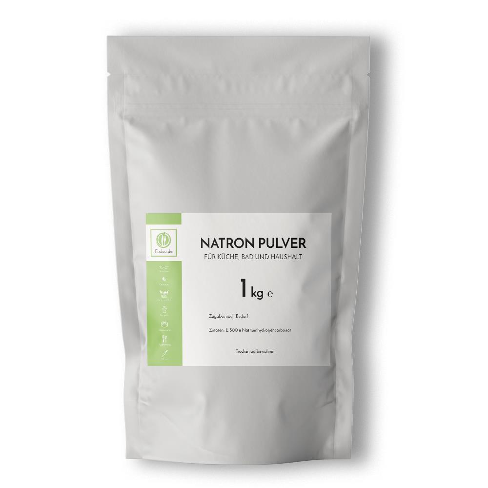 Fuduu.de - Natron Pulver E500 ii Natriumhydrogencarbonat, 1kg Beutel