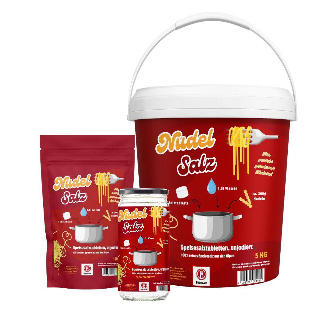 Fuduu.de - Nudelsalz, verschiedene Größen