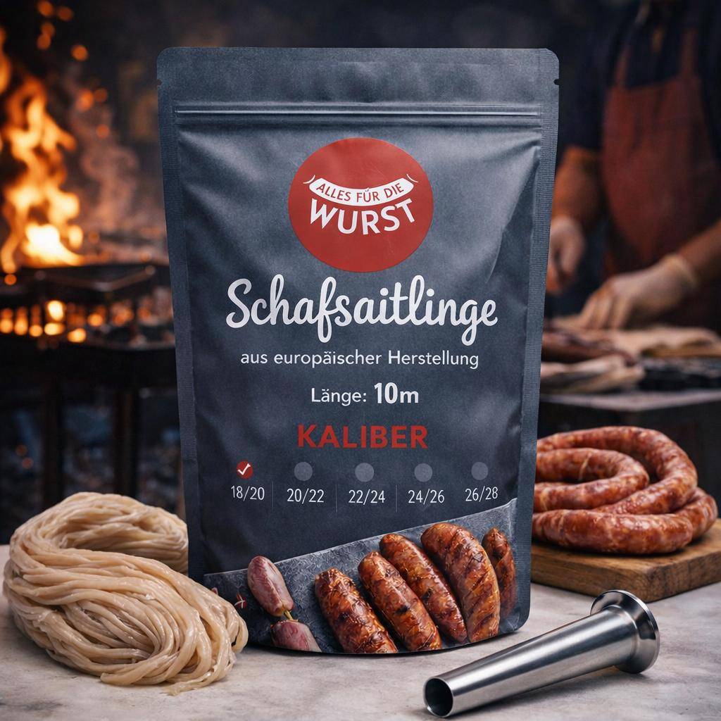 Alles für die Wurst - Irische Schafsaitlinge, 18 | 20 mm, 10 Meter Alles für die Wurst - Irische Schafsaitlinge, 18 | 20 mm, 10 Meter