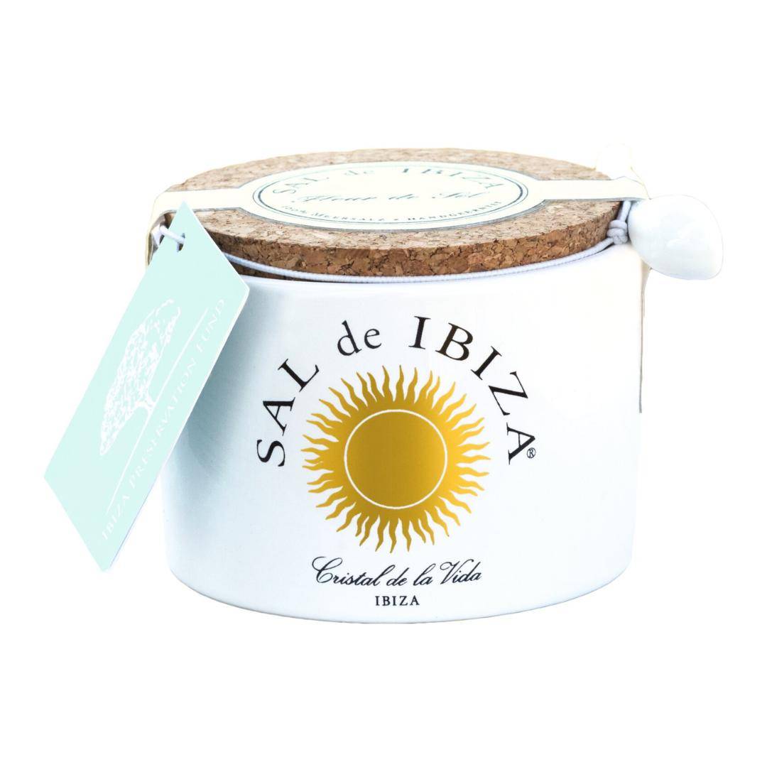 Sal de Ibiza - Fleur de Sel mit ibizenkischen Kräutern, 140 g Topf