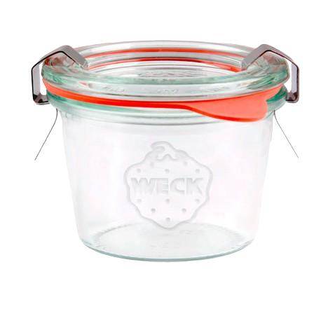 Weck - Mini-Sturzglas mit Deckel, inklusive Dichtungen und Klammern, 80 ml, 080, 12 Stück