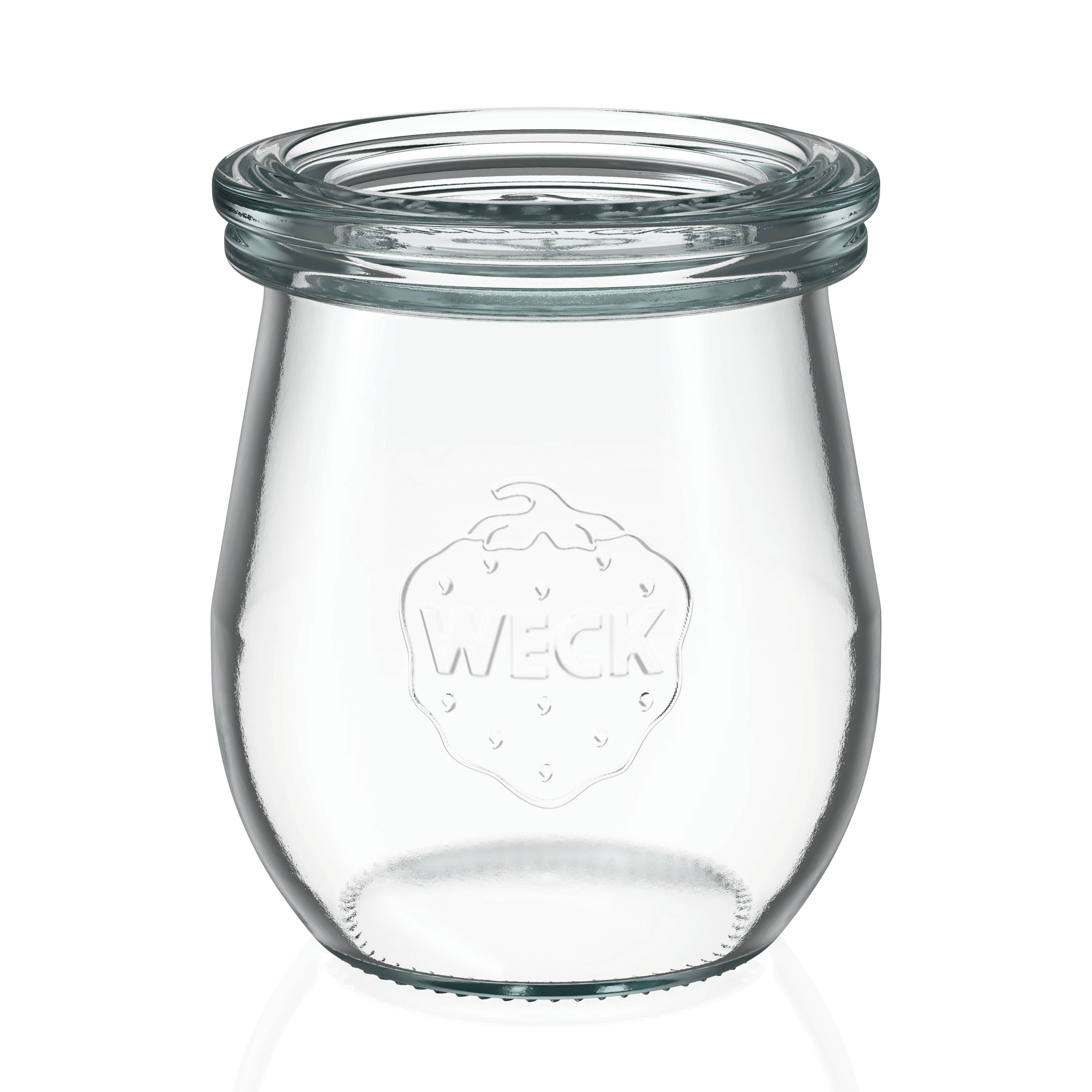 Weck - Mini-Tulpenglas mit Deckel, 220 ml, 762, 12 Stück
