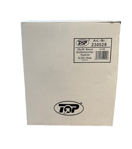 Topline - Kaffeebecher "Coffee to go", 250 ml, 1000 Stück