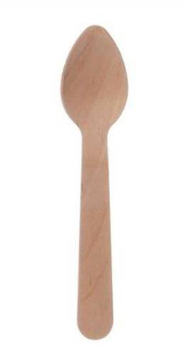 Topline - Holz-Kaffeelöffel, 11 cm, 100 Stück