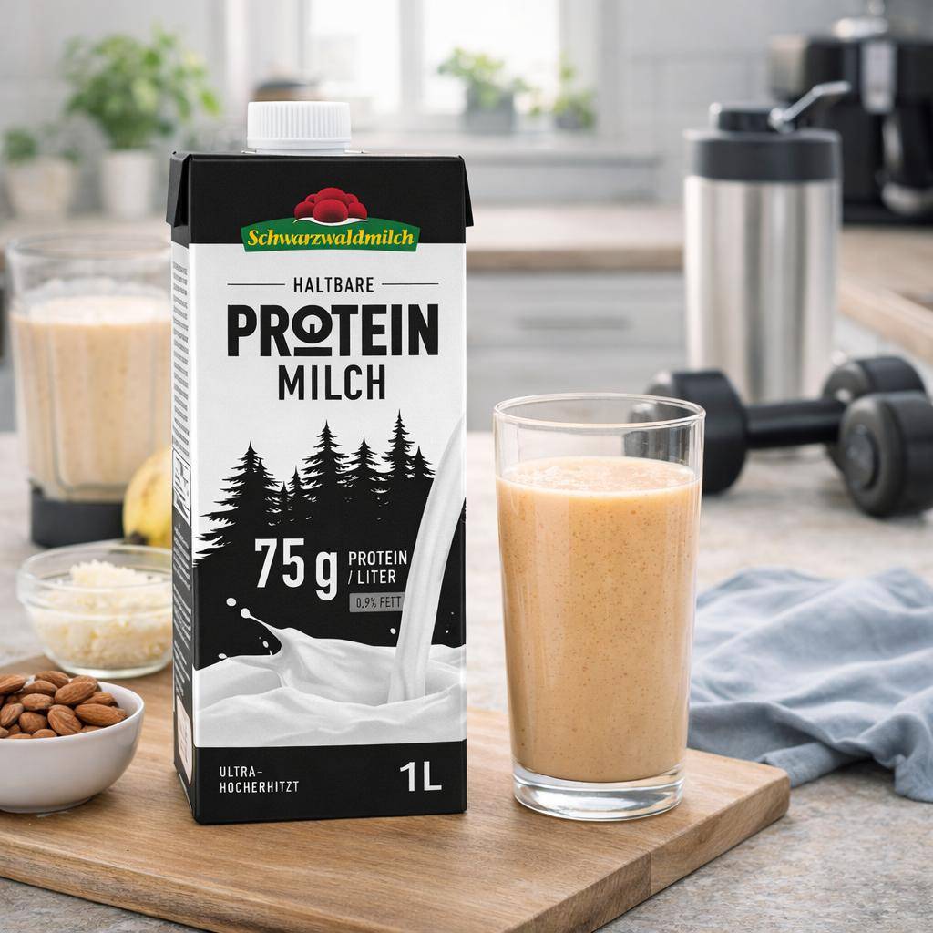 Schwarzwaldmilch Protein - H-Protein Milch 0,9%, 12 x 1 Liter Schwarzwaldmilch Protein - H-Protein Milch 0,9%, 12 x 1 Liter