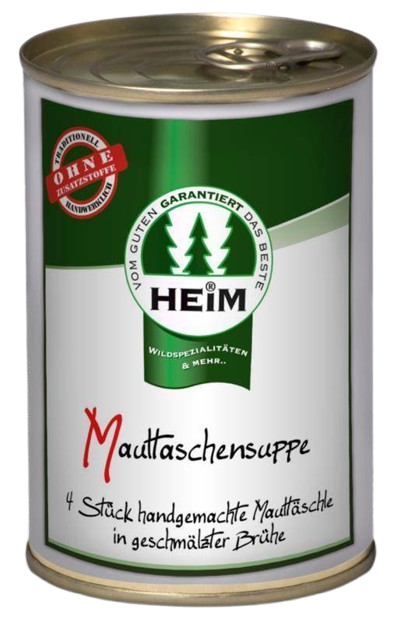4 Stk. Schwäbische Maultaschen in kräftiger Brühe - 400ml