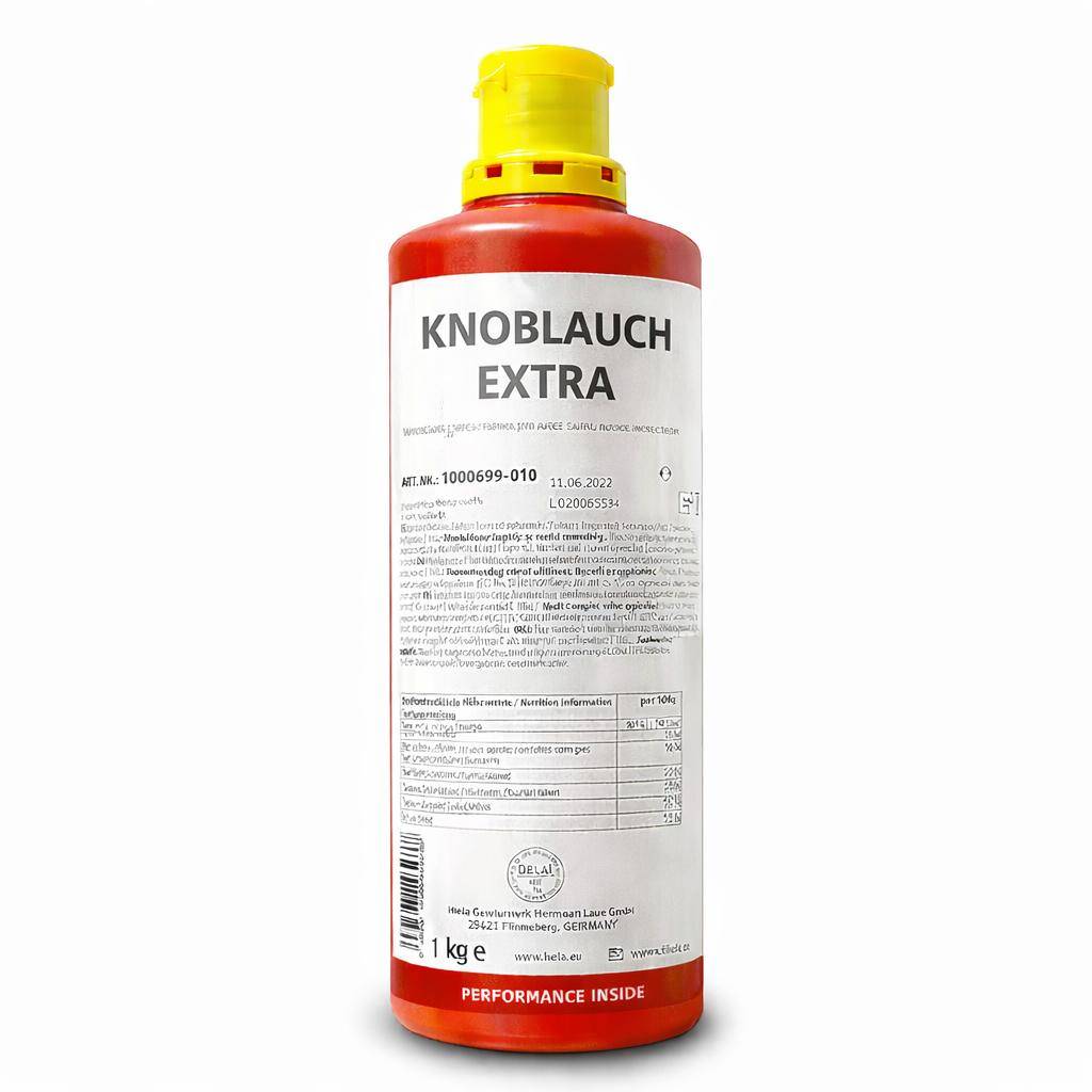 Raps - Knoblauch extra flüssig, 1 kg Flasche Raps - Knoblauch extra flüssig, 1 kg Flasche