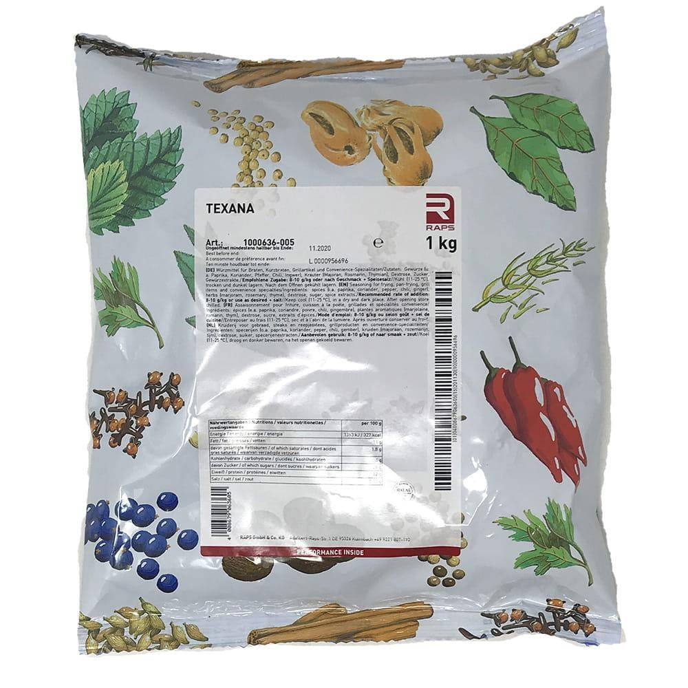 Raps - Texana Würzung, 1 kg Beutel Raps - Texana Würzung, 1 kg Beutel
