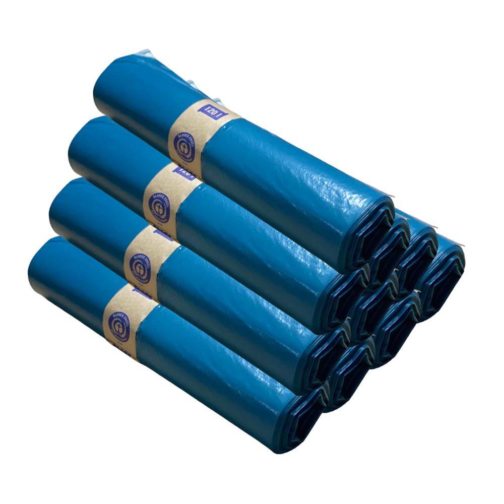 Fuduu.de - Müllbeutel/Abfallsäcke, blau, 700 x 1100 x 0,028 mm, 10 Rollen á 25 Stück