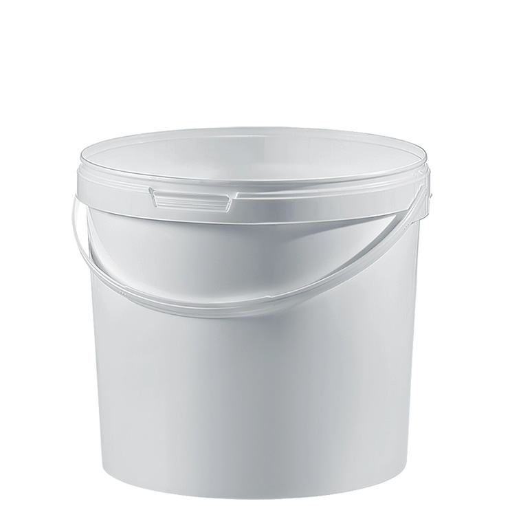 Kunststoff Eimer, rund, 12 Liter mit Deckel, weiß Kunststoff Eimer, rund, 12 Liter mit Deckel, weiß