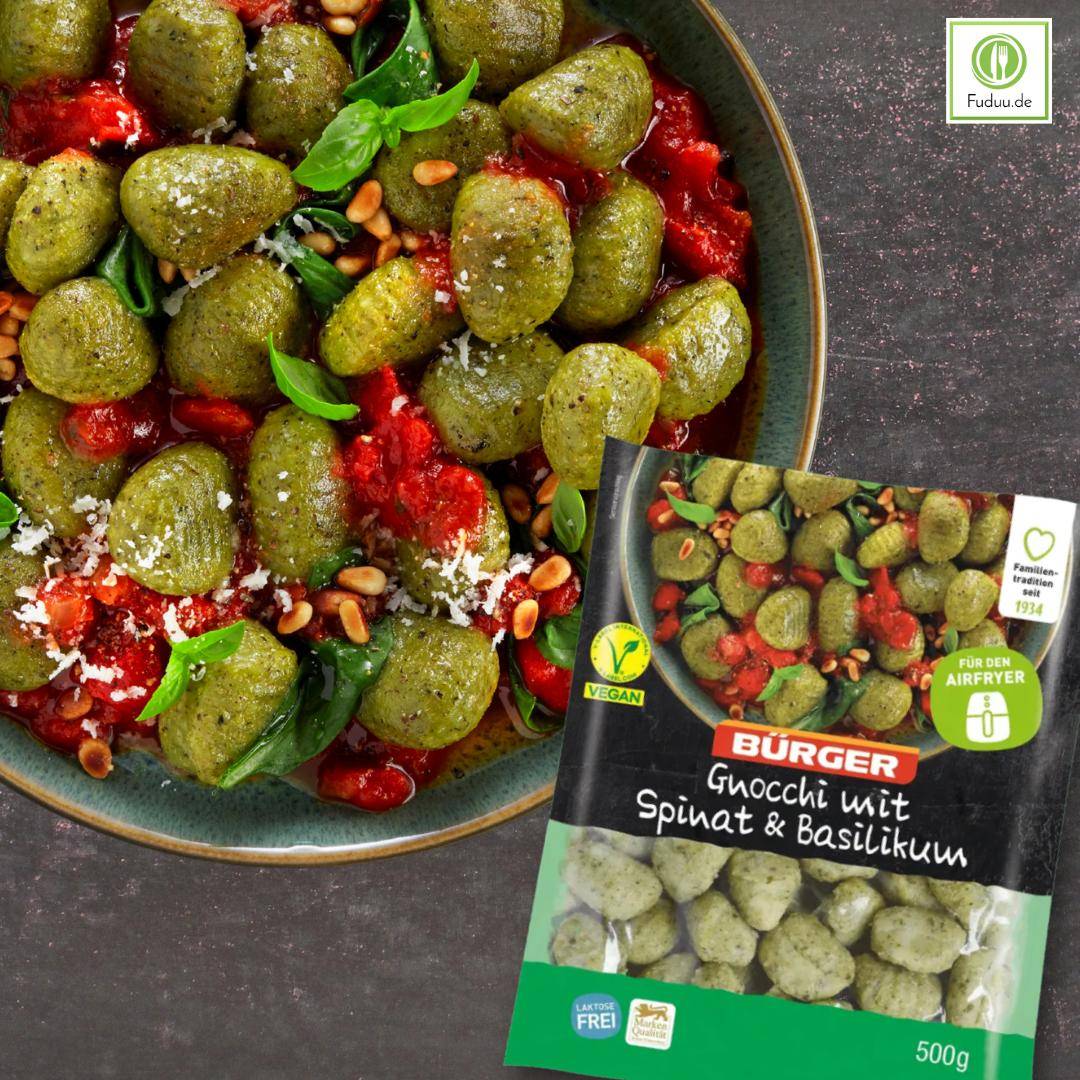 Bürger - Gnocchi mit Spinat und Basilikum, 500 g Beutel