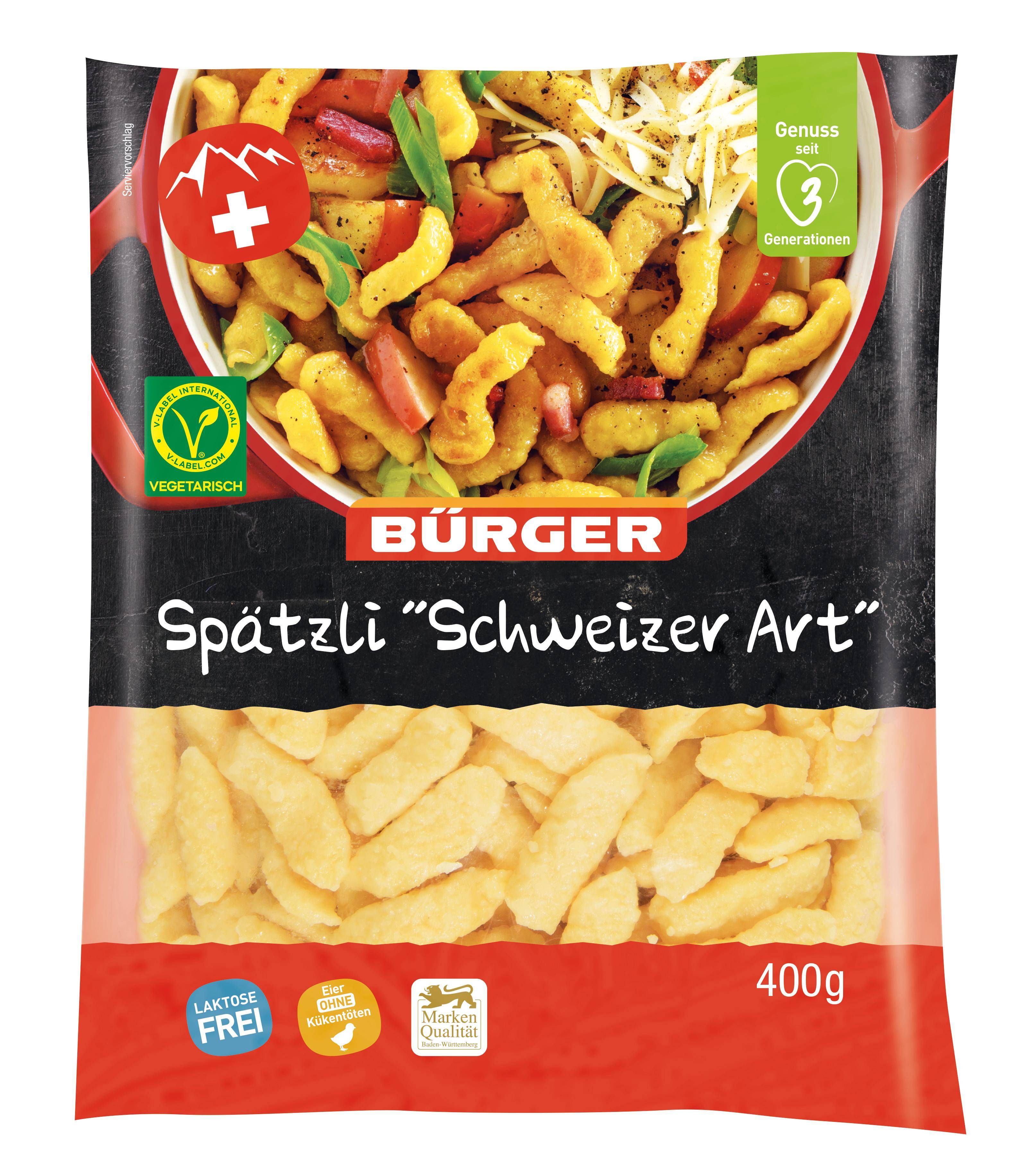 Bürger - Spätzli "Schweizer Art", 400 g  Beutel