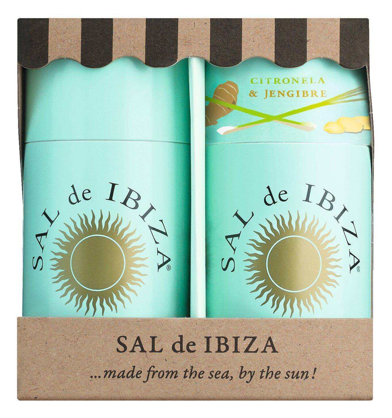 Sal de Ibiza - Granito Strandkorb-Duo Zitronengras & Ingwer Sal de Ibiza - Granito Strandkorb-Duo Zitronengras & Ingwer