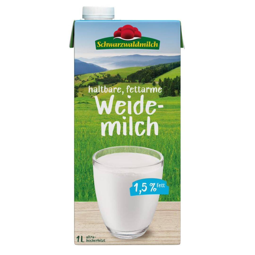 Schwarzwaldmilch - H-Weidemilch 1,5%, 12 x 1 Liter