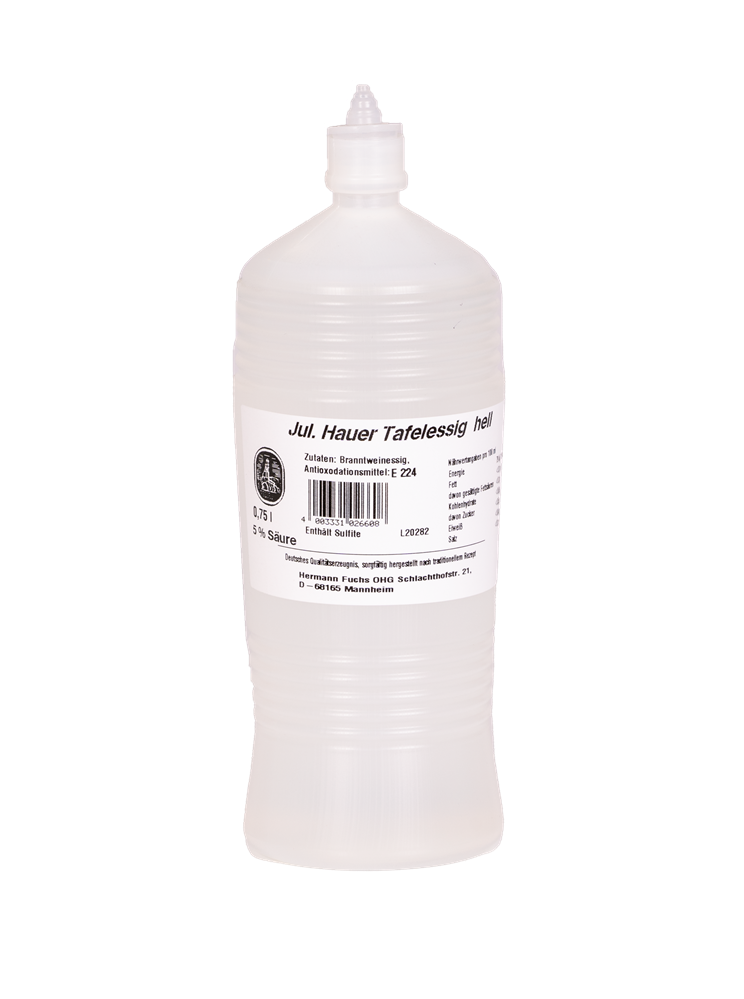 Hauer - Tafelessig hell, 6 x 750 ml Flasche Hauer - Tafelessig hell, 6 x 750 ml Flasche