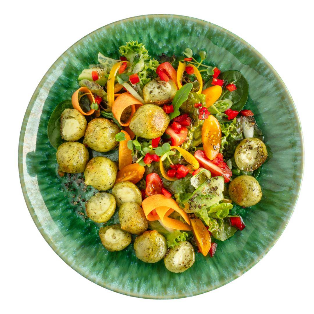 Bürger - Gefüllte Spinat-Gnocchi mit Süßkartoffel-Hummus, 300 g Beutel