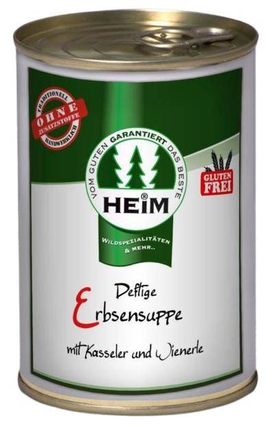 Erbsensuppe mit Kassler, Wienerle & Gemüse - 400ml Dose