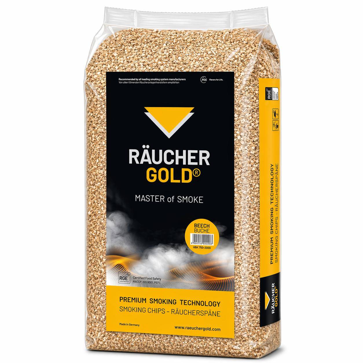 Räuchergold - Räucherspäne, HBK 750/2000, 15 kg Sack Räuchergold - Räucherspäne, HBK 750/2000, 15 kg Sack