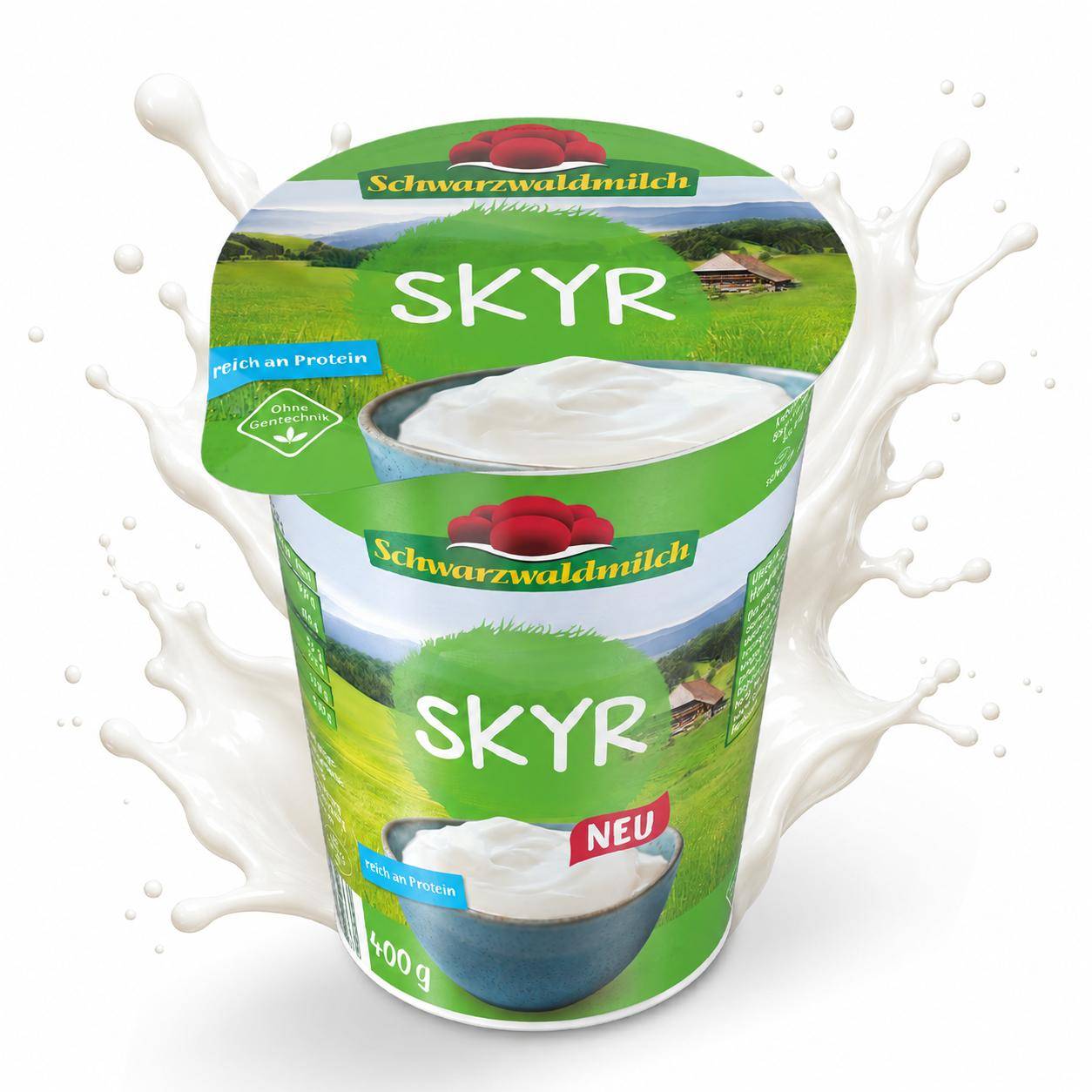 Schwarzwaldmilch - Skyr Natur,  0,2%, 8 x 400 g Becher