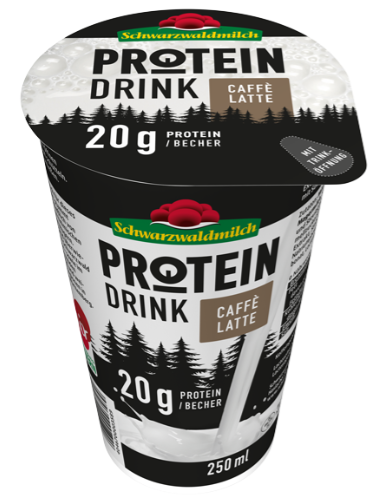 Schwarzwaldmilch Protein - Caffé Latte, 10 x 250 ml Becher