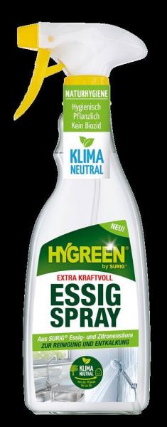 Hygreen - Essigspray extra kraftvoll, 500 ml Sprühflasche