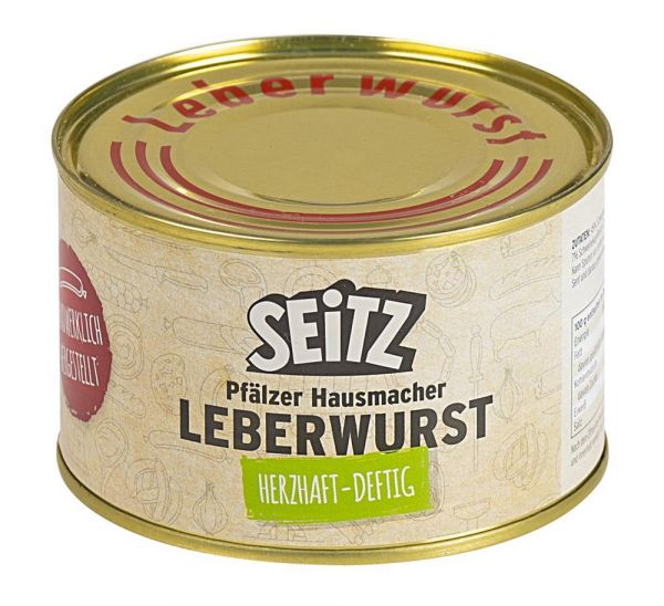 Seitz - Vollkonserven Leberwurst, 6 x 400 g Dose