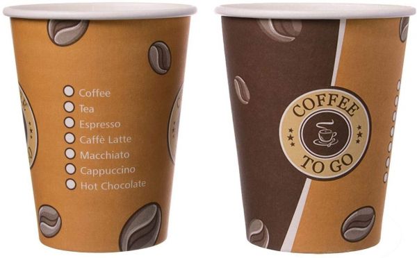 Topline - Kaffeebecher "Coffee to go", 250 ml, 50 Stück