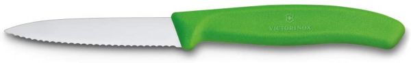 Victorinox - Gemüsemesser, gewellte Klinge, 8 cm, grün, 6.7636.L114