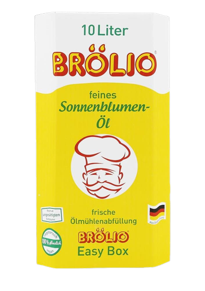Brölio - Sonnenblumenöl, 10 Liter Bag-in-Box - MHD: 03.05.2024