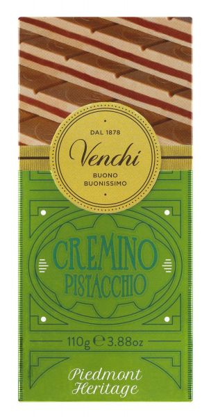 Venchi - Gianduia-Pistazienschokolade, leicht gesalzen, 110 g Tafel