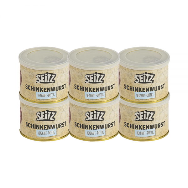 Seitz - Vollkonserven Schinkenwurst, 6 x 200 g Dose