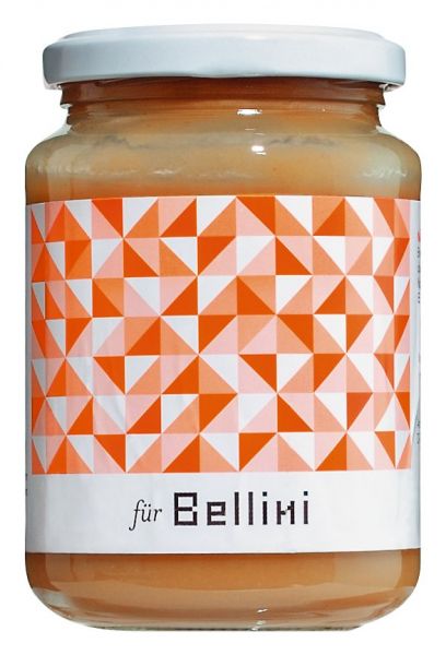 Viani - Fruchtmark von weißen Pfirsischen für Bellini, 330 ml Glas