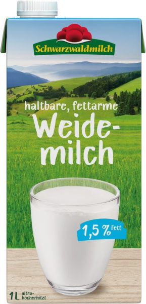 Schwarzwaldmilch - H-Weidemilch 1,5%, 12 x 1 Liter