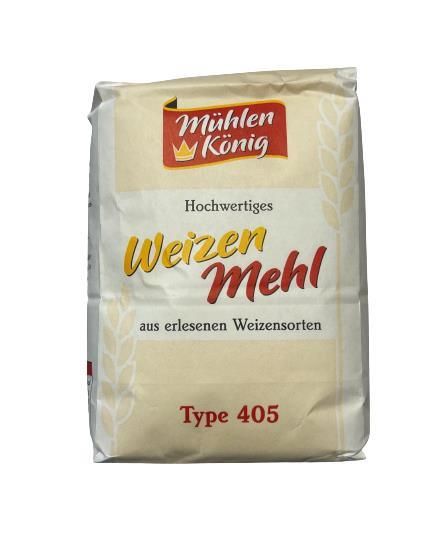 Mühlen König - Weizenmehl Typ 405, 1 kg Pack
