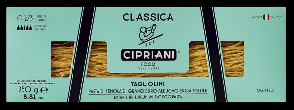 Cipriani - Tagliolini all'uovo, 250 g Pack