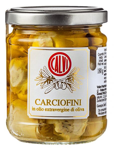 Calvi - Artischocken in nativem Olivenöl extra, 180 g Glas