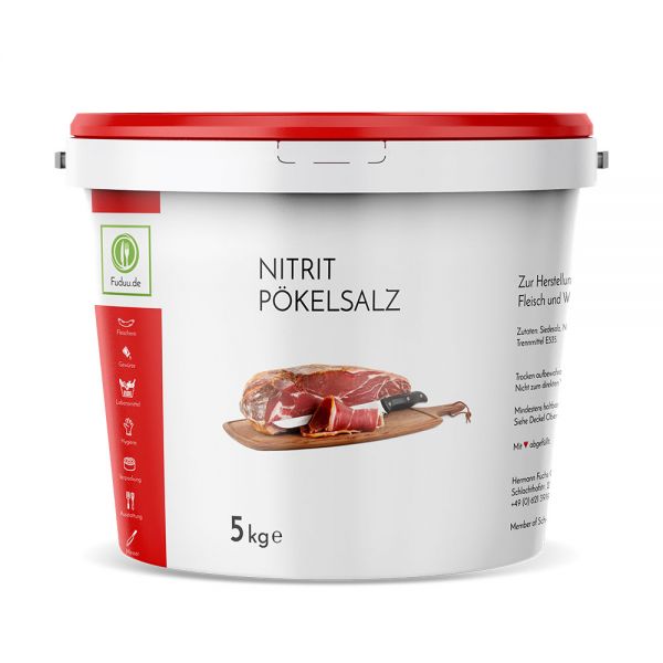 Fuduu.de - Nitritsalz / Pökelsalz, 5 kg Eimer