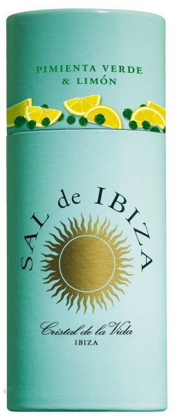 Sal de Ibiza - Salzstreuer - Granito Pimienta Verde + Limon, 85 g