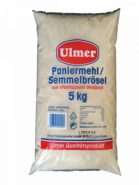 Ulmer - Weckmehl Paniermehl Semmelbrösel - 5 kg Beutel