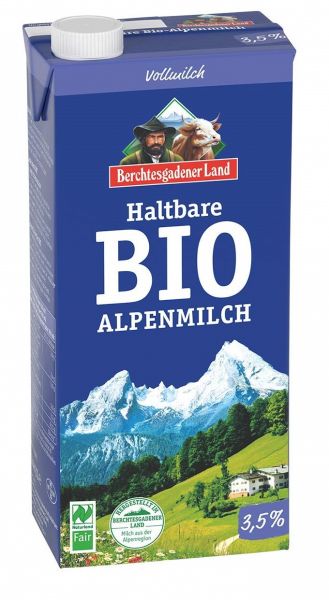 Berchtesgadener Land - H-Alpenmilch 3,5%, 12 x 1 Liter