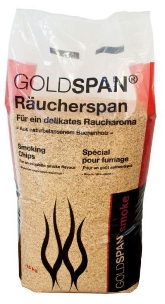Goldspan - Räuchermehl Buche 10/40, mittelgrob, 15 kg Sack