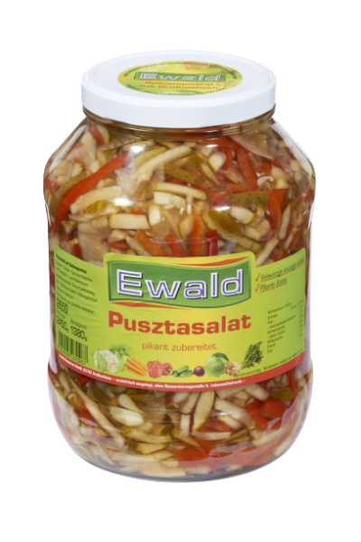 Ewald - Pusztasalat, 1380 g Glas