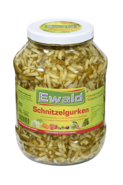Ewald - Schnitzelgurken, 2450 g Glas