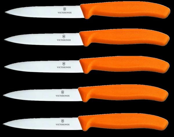 Victorinox - Küchen- Gemüsemesser Set, verschiedene Farben, 6.7706.L, (5 Messer à 1 Set)